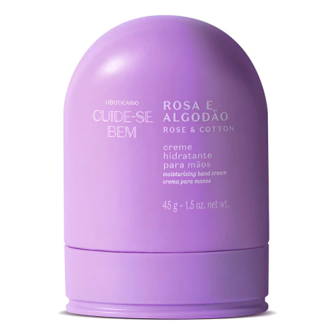 Crema Hidratante de Manos Rosa y Algodon 45 g