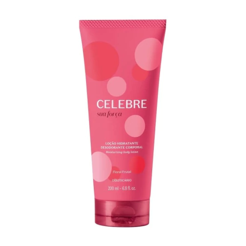 Loción Hidratante Corporal Femenino Sua Força, 200 ml Celebre Floral Frutal